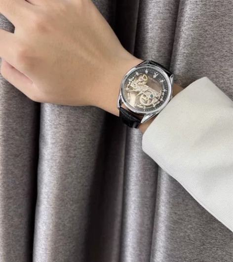 花花公子手表男士机械表全自动新款正品时尚潮流镂空防水品牌男表...