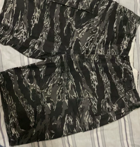 Noreligion 早期虎纹短裤 工装风...