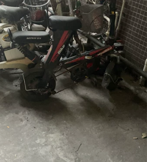 小巧红色条电瓶车不带电瓶，可讲价，东莞虎门...