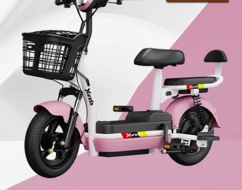 加州豹电动车48v新国标踏板助力小型电动自...