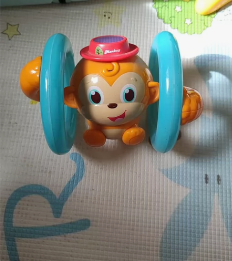 翻滚玩具婴儿爬行宝宝电动音乐益智早教爬娃学...