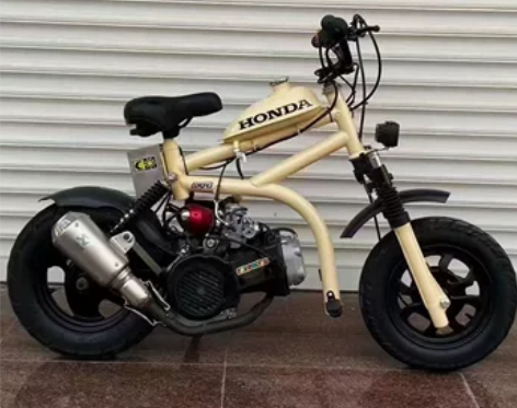 进口改装mini坦克125c踏板本田祖玛小...