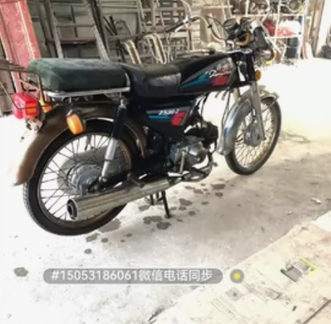 出一辆宗申90摩托车，表走，灯亮，喇叭响，...