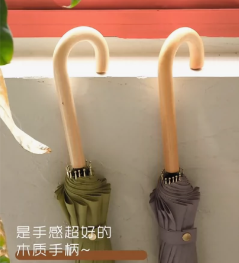  日本FIYU小清新ins风木弯钩【木质手...