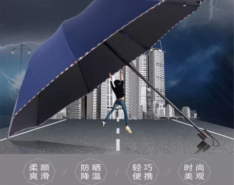 【捡漏】雨伞大号十骨折叠双人商务晴雨太阳伞...