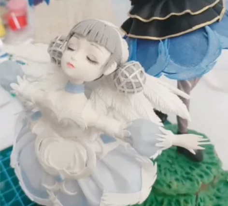 天鹅之梦（来图定制） 正比大乔小乔粘土手办...