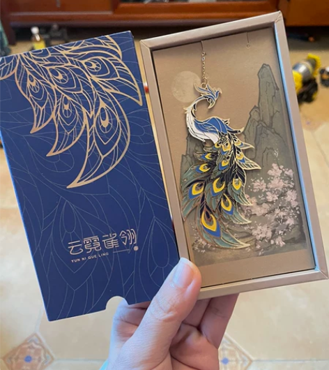 王者荣耀虞姬书签云霓雀翎手办特典金属书签 ...