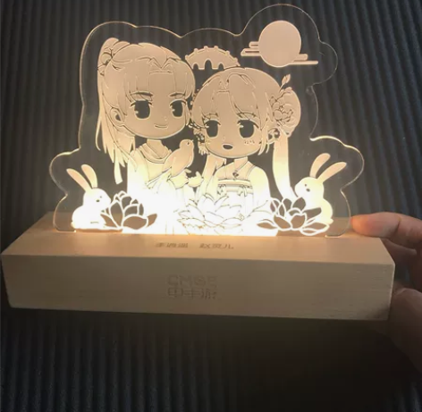 仙剑周边 李逍遥（赵灵儿）3D灯搬家清理 ...