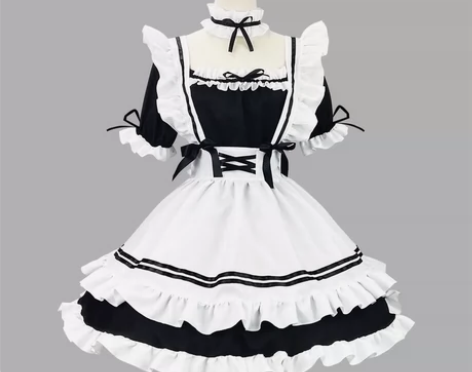 奇迹暖暖环游世界 甜心女仆妆。cospla...