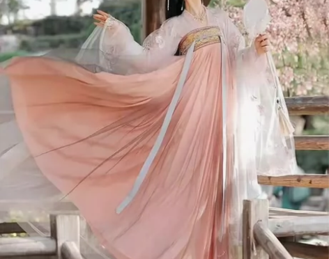 夏款汉服三件套齐胸对襟襦裙仙气飘逸三米，有...