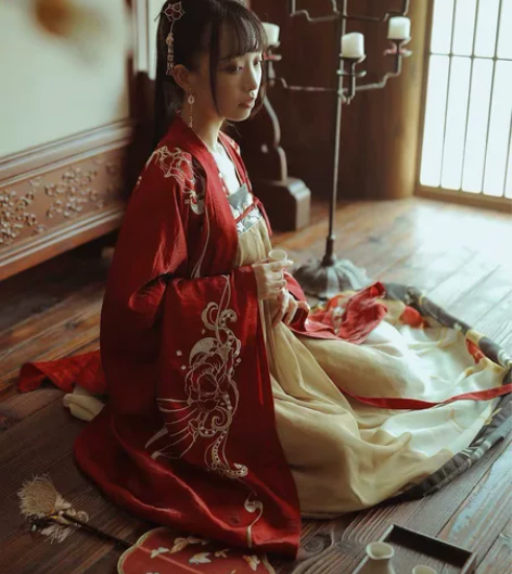 十三余 小豆蔻儿 水调歌头 齐胸对襟衫裙绣...