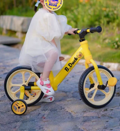 全新未拆封乐的正品小黄鸭平衡车1020L儿...