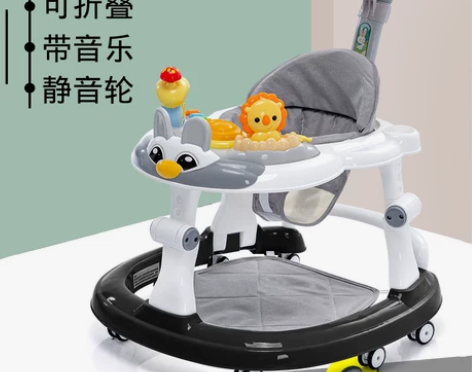 日本YEDINA儿童学步车防o型腿宝宝多功...