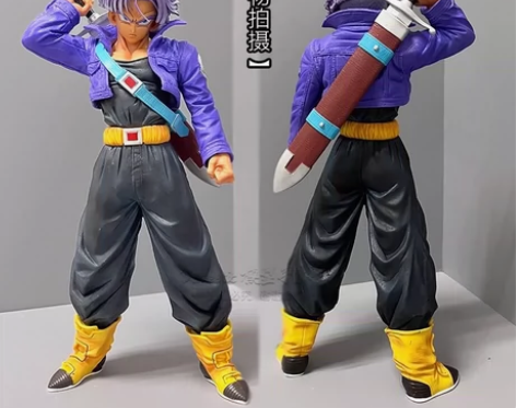 七龙珠MRC 特兰克斯手办未来战士双头雕像...