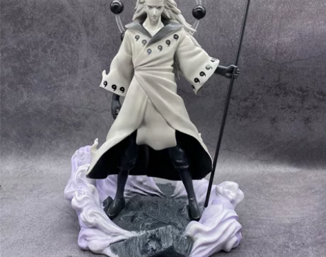 全新包邮 火影忍者宇智波斑25cm手办头可...