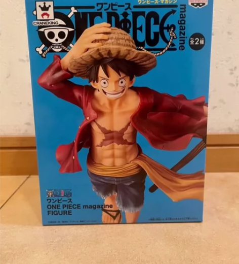 海贼王 路飞 杂志封面手办 日版手办 金猫...