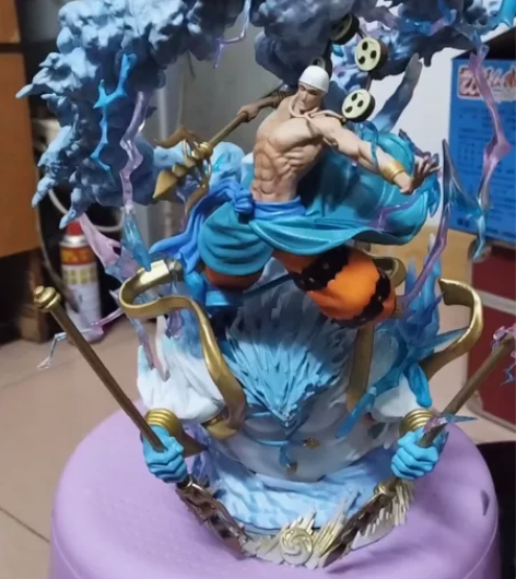 海贼王手办摸玩，雷神艾尼路#海贼王 感兴趣...