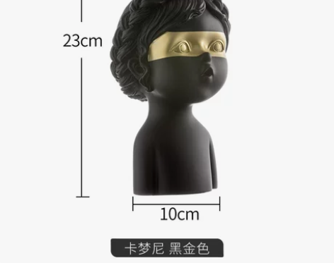 北欧艺术创意装饰人像雕塑工艺品酒柜玄关电视...