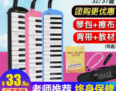 DHS口风琴37键32键小学生专用儿童专业...