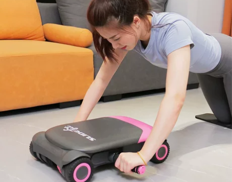 新款自动回弹健腹轮收腹卷腹机肘撑式平板支撑...