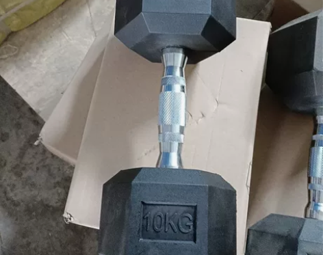 【库存特价处理】六角包胶哑铃圆钢包胶哑铃微...