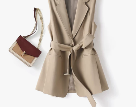 西装马甲女款外套2023年春秋新款上衣高端...