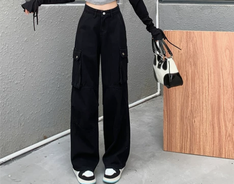 闲置工装休闲运动裤女秋季2022新款小个子...