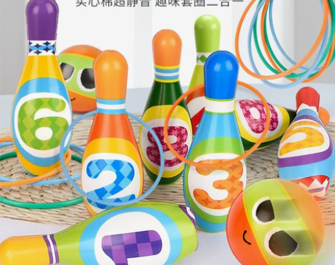 【38焕新周】儿童保龄球玩具套装2实心棉宝...