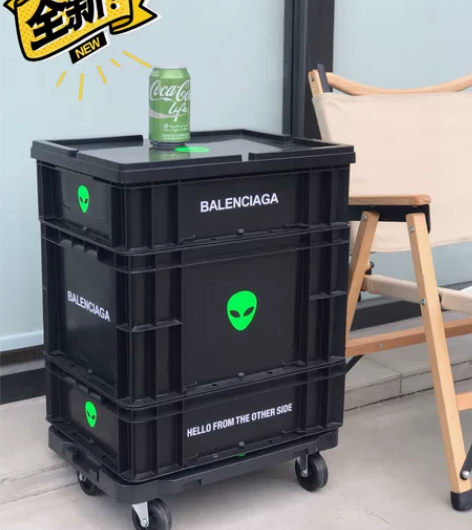 工业风收纳箱潮玩收纳箱balenciaga...