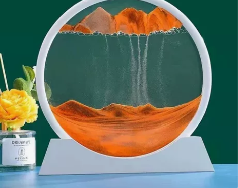 （厂家直销)创意3D流沙画抖音爆款高档玻璃...