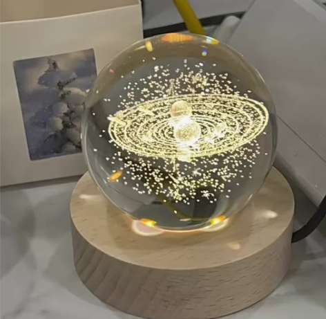 全新宇宙系列水晶球小夜灯，9.9元包邮 感...