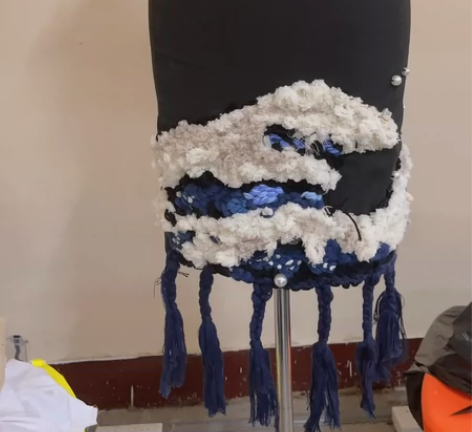 服装设计成衣 结课作业 工艺课作品。半裙设...