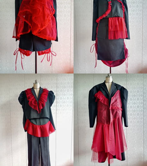 服装设计 上新啦[上] 黑红系列设计服装成...