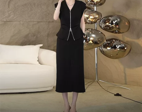 洋气时尚套装裙女夏季高级感御姐轻熟风气质小...