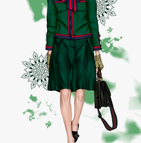 ps服装效果图代画 细节图层都会分仔细 有...