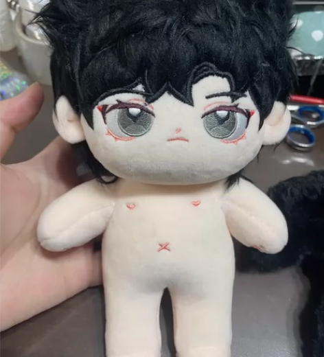 出棉花娃娃20cm小松岩浅瞳有耳有骨有尾，...