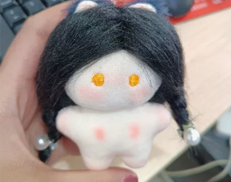 10cm海星体棉花娃娃 图1、2：不可拆卸...