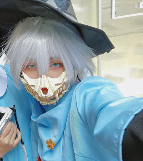 光遇巫师白鸟cos服 (两顶造型毛+光遇棉...