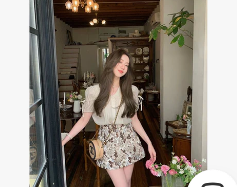 法式复古高级感短裙独特印花显瘦精致a字半裙...