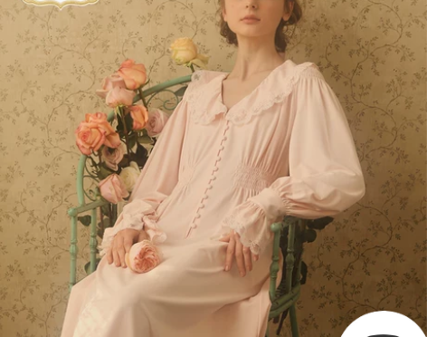 【狂欢价】RoseTree宫廷睡衣女春秋蕾...