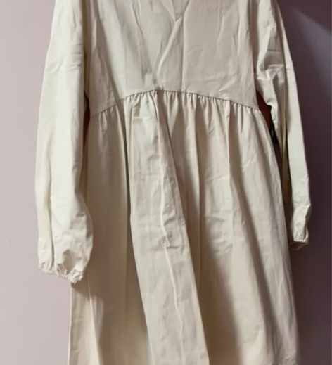 圆领套头宽松慵懒风连衣裙，日系女装甜美可爱...