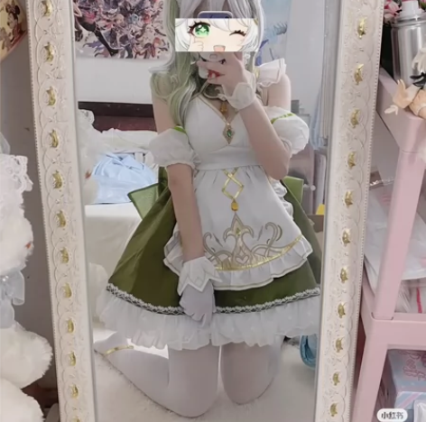 【预售】悠窝窝纳西妲女仆xl码原神小草神同...