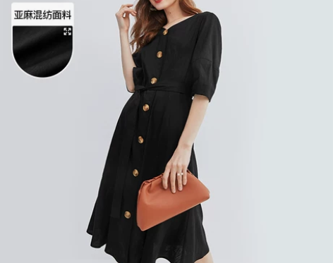 【特卖价】诗凡黎连衣裙2020新款v领法式...