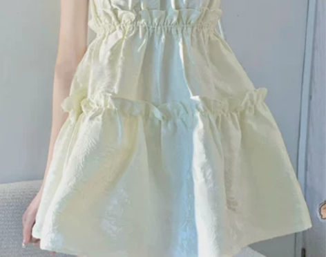 法式初恋裙复古温柔甜美吊带连衣裙女夏设计感...