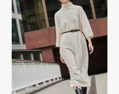 北欧极简冷淡风CS 女款 高温压缩羊毛半高...