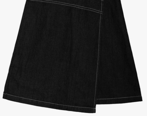 MZ复古明线翻领+短款半身裙夏装2021新...