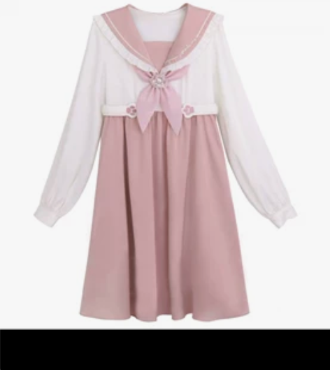 【森女部落】粉色猫爪连衣裙 M码 全新 仅...