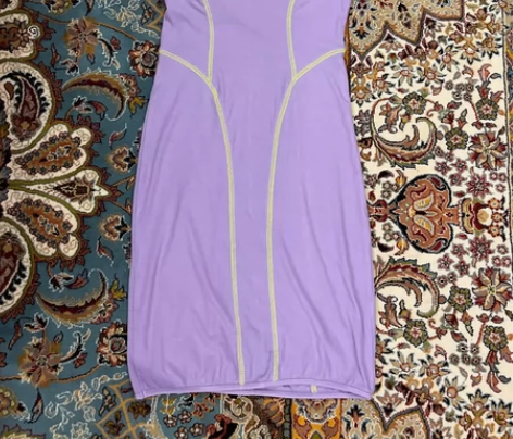 SHEN JIE紫色运动风包臀连衣裙 辣妹...