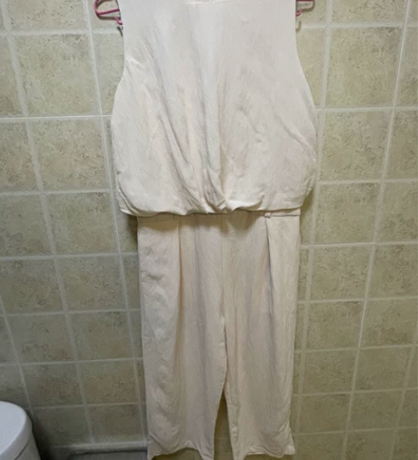 连体裤 无袖 棉麻 韩版 适合150-16...