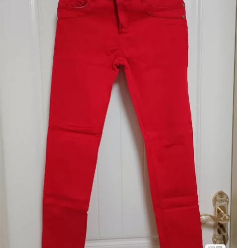 女士红色休闲裤铅笔裤 感兴趣的话点“我想要...